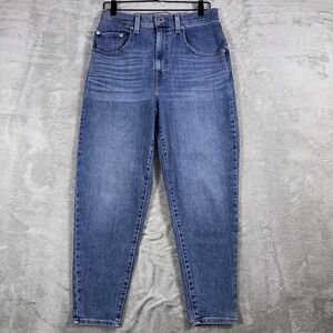Levi's SilverTab Women's 30x27 High Waisted Mom Jeans‎ Blue Medium Wash Tapered